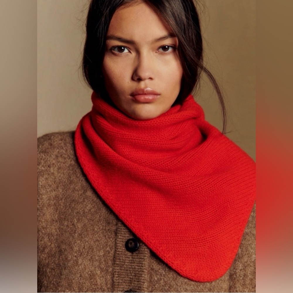 Sézane Yak Knit Soft Wool Scarf